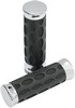 Drag Specialties Grips Hotop Touring Chrome/Rubber Grips Hotop Chr Tbw
