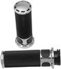 Arlen Ness Grips Slot Track Fusion Throttle By Cable Chrome Grip Slot