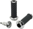 Biltwell Alumicore Double-Cable Grips Chrome