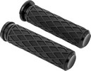 Arlen Ness Grips - Diamond - Tbw - Black Grips - Diamond - Tbw - Black