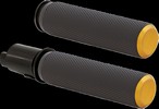 Arlen Ness Grips - Knurled - Tbw - Gold Grips - Knurled - Flhx/Fltr 23