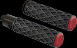 Arlen Ness Grips - Diamond - Tbw - Red Grips - Diamond - Flhx/Fltr 23