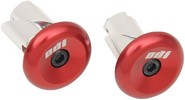 Bar End Plugs Red Bar End Aluminum Rd