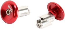 Bar End Plugs Red Bar End Aluminum Wc Rd