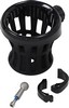 Ciro Drink Holder With Bar Mount 1,25" Black Holder Drink 1-1/4 Blk