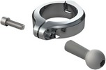 Ciro 15" Chrome Aluminum Clamp Mount Clamp W/Ball Mnt 1.5 Chr