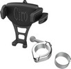 Ciro Phone Holder - Constrictor - Black - Chrome 1-1/8"/1-1/4" Handleb