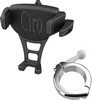 Ciro Phone Holder - Constrictor - Black - Chrome 1-1/2" Handlebar Moun