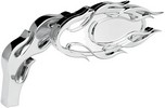 Arlen Ness Mirror Flamed Micro Chrome Right Mirror Alt Flmd R Chr