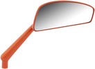Arlen Ness Mirror T-Drop Rh Orange Mirror - Tearchop Forged - Rig
