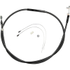 CLUTCH CABLE ALT-LENGTH REPLACEMENT BLACK PEARL CHROME BLACK/CLEAR