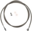 La Choppers Braided Stainless Clutch Line For 15"-17" Apes / Natural-B