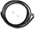Drag Specialties Clucth Line Black Vinyl Coated + 12" Stainless Steel