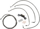 La Choppers Standard Braided Stainless Handlebar Cable/Brake Line Kit