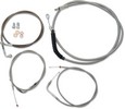 La Choppers Standard Cable Kit For 15-17 Ape Hangers Stainless Braided