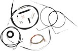La Choppers Complete Cable Kit For 12-14 Ape Hangers Black Vinyl/Stain