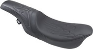 Drag Specialties Seats Seat Predator Rear 2-Up Vinyl Black Seat Pred F