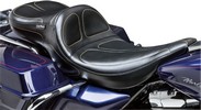 Le Pera Seat Maverick Special Two-Up Daddy Long Legs Black Seat Mav Ln