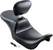Le Pera Seat Daytona 2-Up Smooth With Driver Backrest Black Seat Dytna