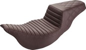 Saddlemen Step Up Seat - Tuck And Roll/Lattice Stitched - Brown -  Flh