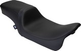 Drag Specialties Predator 2Up Seat - Solar Leather - Black - Smooth -