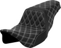 Saddlemen Step-Up Seat - Lattice Stitch - White Stitch Seat Step Up Ls