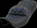Saddlemen Roadsofa? Seat - Lattice Stitch - Blue Stitch Seat Road So