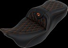 Saddlemen Seat Roadsofa Ls W/Br Orange Stitch Seat Roadsofa Ls W/Br Or