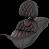 Saddlemen Seat Roadsofa Ls Ext Rch Red Stitch Seat Road Sofa - Flt 08-