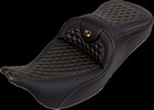 Saddlemen Roadsofa? Seat - Honeycomb - Gold Stitch - Without Backres