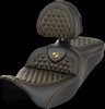 Saddlemen Roadsofa? Seat - Honeycomb - Gold Stitch - With Backrest S