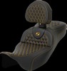 Saddlemen Roadsofa? Seat - Honeycomb - Gold Stitch - With Backrest S