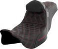 Saddlemen Pro Series Sdc Performance Seat - With Backrest - Wine Berry