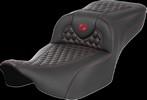 Saddlemen Roadsofa? Seat - Without Backrest - Red Stitch - Extended