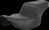 Saddlemen Step-Up Seat - Extendeded Reach - Front Honeycomb - Silver S