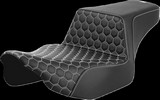 Saddlemen Step-Up Seat - Extendeded Reach - Front Honeycomb - White St