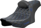 Saddlemen Seat Sdc Performance Grip W/ B/R Blue Stitch Seat Sdc Perfor