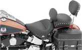 Mustang Seat Wide Touring Solo Studded With Conchos And Backrest Seat