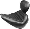 Mustang Seat Solo Touring W/Driver Bachrest Black Seat Tour Dbr Fxbr 1