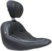 Mustang Seat Solo Touring W/Driver Bachrest Black Seat Tour Dbr Fxlr 1