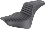 Saddlemen Step Up Seat - Tuck And Roll/Lattice Stitched - Black Seat S