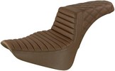 Saddlemen Step Up Seat - Tuck And Roll/Lattice Stitched - Brown Seat S