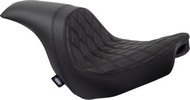 Drag Specialties Predator Seat - Double Diamond W/ Black Sitching - Vi