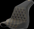 Saddlemen Seat Step Up Ls Driver Gold Stitch Seat Step Up Flsb/Fxlr 18