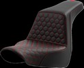 Saddlemen Seat Step Up Hc Red Stitch Seat Step Up Flsb/Fxlr 18-Up -