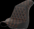 Saddlemen Seat Step Up Full Ls Orange Stitch Seat Step Up Flsb/Fxlr 18