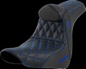 Saddlemen Seat Sdc Perf Gripper W/Br Blue Stitch Seat Pro Serie Sdc Fl
