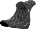 Saddlemen Seat Sdc Perf Gripper W/Br White Stitch Seat Pro Serie Sdc F