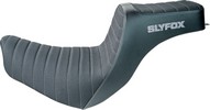 Slyfox Highnoon Seat - Vinyl - Silver Logo - Fl Seat Highnoon 2Up Blk