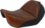 Saddlemen Lariat Solo Seat Distressed Brown Leather With Gel Harley Da